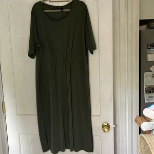 Halston olive XL casual dress